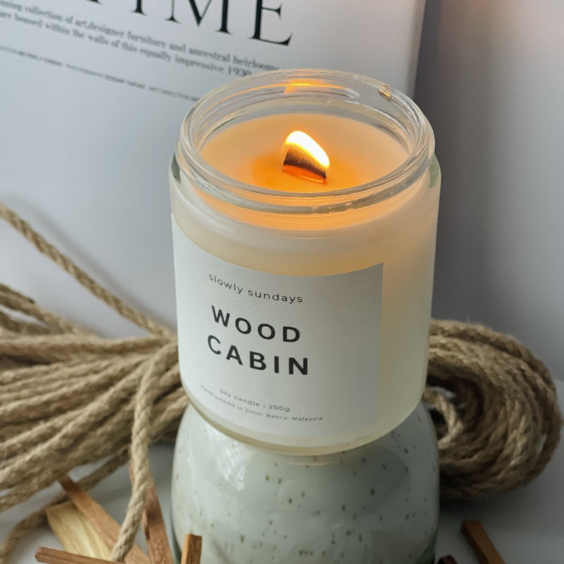 Wood Cabin Soy Candle