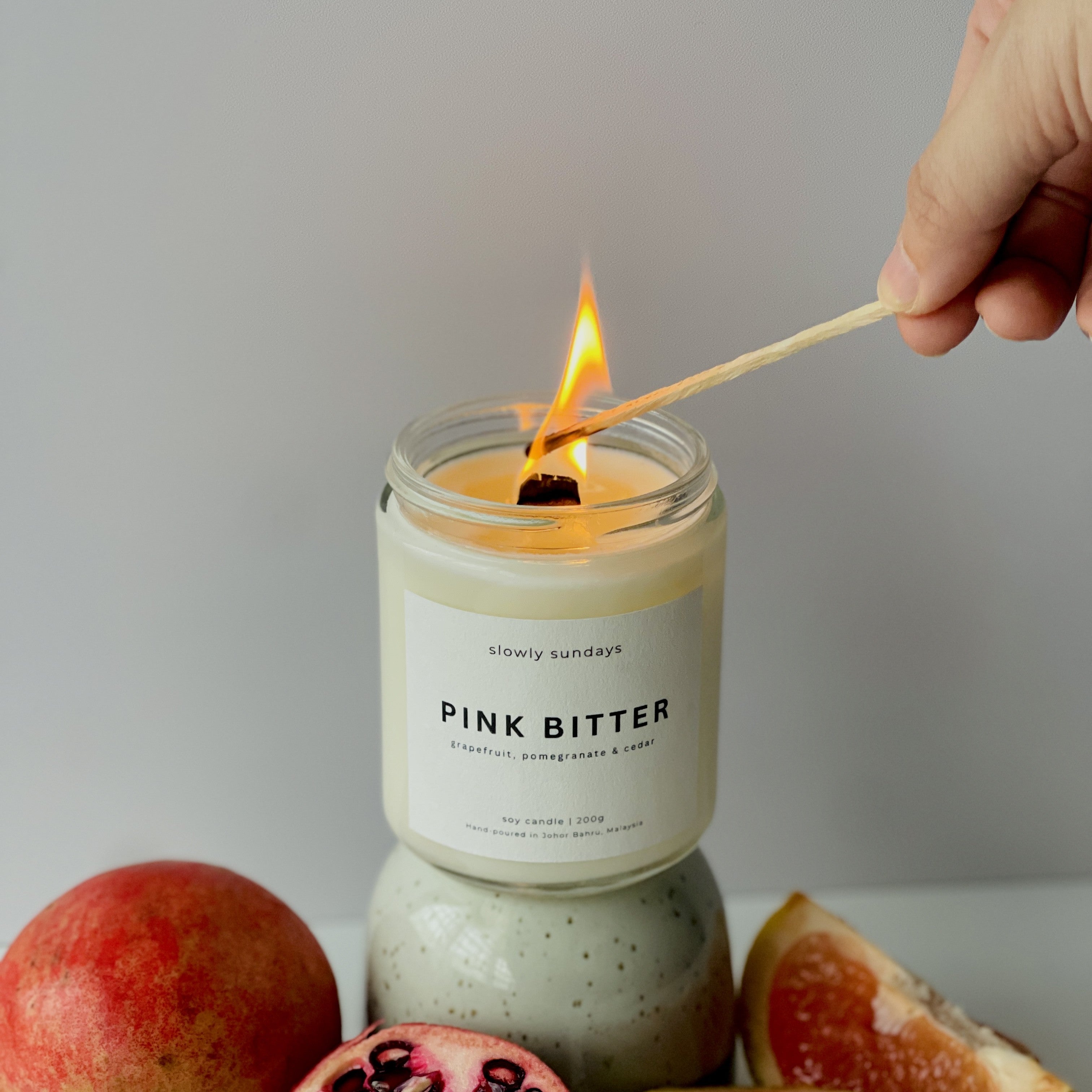 Pink Bitters Soy Candle